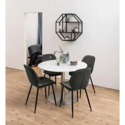 Femke spisebordsstol grå stof