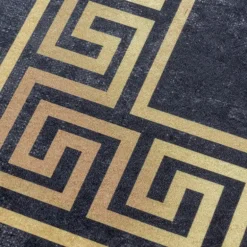 Fiesta Vaskbart tæppe Meander - Sort