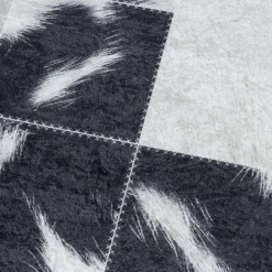 Fiesta Vaskbart tæppe Patchwork - Sort