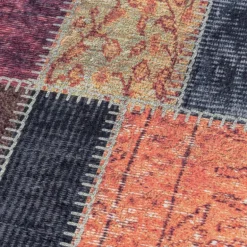 Fiesta Vaskbart Tæppeløber Patchwork - Multi