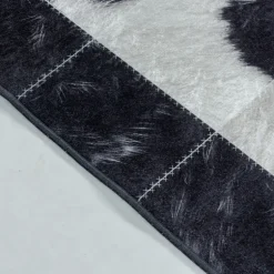 Fiesta Vaskbart Tæppeløber Patchwork - Sort