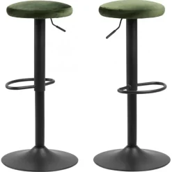 Finch barstol grøn stof