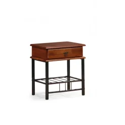 FIONA natbord i antik kirsebær/Sort