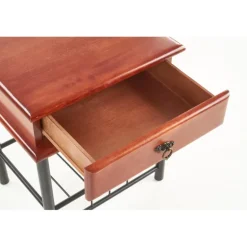 FIONA natbord i antik kirsebær/Sort