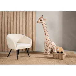 Fluffy Børnestol - Sort og Hvid