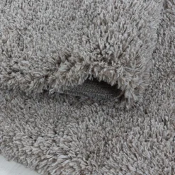 Fluffy Shaggy tæppe Ensfarvet - Beige
