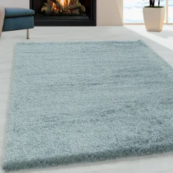 Fluffy tæppe - Blå