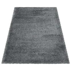 Fluffy tæppe - Lysegrå