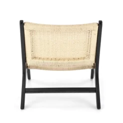 FODEN Hvilestol, Sort / Natur