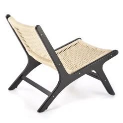 FODEN Hvilestol, Sort / Natur