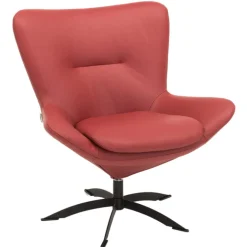 Frederik Rød læder lænestol