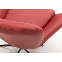 Frederik Rød læder lænestol