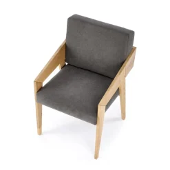 FREEDOM stol, Natur egetræ / Grå