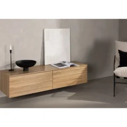 Frihamn væghængt TV bord 160x45 - Natur