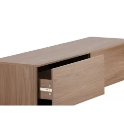 Frihamn væghængt TV bord 160x45 - Valnød