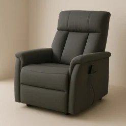 Fuglsang El betjent løftestol - Antracit Stof