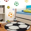 Fun 6001 Rundt børnetæppe - Sort