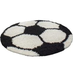 Fun 6001 Rundt børnetæppe - Sort