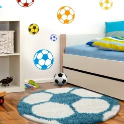 Fun 6001 Rundt børnetæppe - Turkis