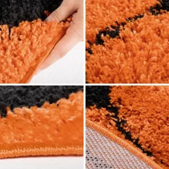 Fun Rund Børnetæppe Basketball - Orange