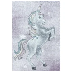 Funny Børne Tæppeløber Enhjørning - Violet