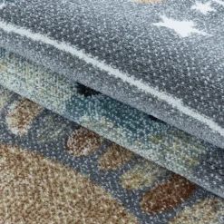 Funny Børnetæppe Rumskib - Grå