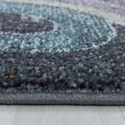 Funny Rund Børnetæppe Enhjørning - Grå