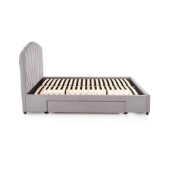 GABRIELLA 160x200cm seng med skuffe - LyseGrå