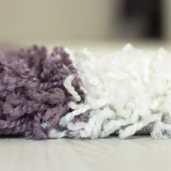 Gala Shaggy tæppe Ternet - Lilla