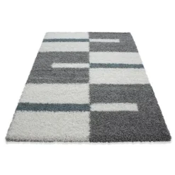 Gala Shaggy tæppe Ternet - Turkis