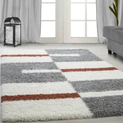 Gala Shaggy Tæppeløber Ternet - Terra