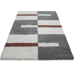 Gala Shaggy Tæppeløber Ternet - Terra