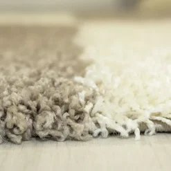 Gala Shaggy Tæppeløber Ternet - Beige