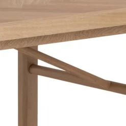 Galway spisebord 200x100 - Natur egefinér og eg