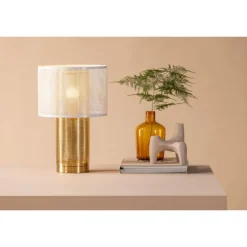 Gap Bordlampe - Messing og Hvid