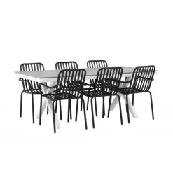 Garcia Loungesæt - Havemøbelsæt - Sort,Grå