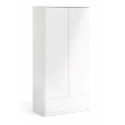 Garda klædeskab 99 cm 2 låger - Hvid