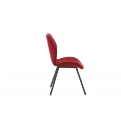 Gemma Spisebordsstol - Rød velour