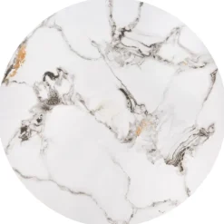 GILDA sæt med tre sofaborde, Hvid marmor / Sort