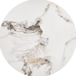 GILDA sæt med tre sofaborde, Hvid marmor / Sort