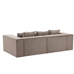 Gillholmen 3 personers Sofa - Brun Fløjl