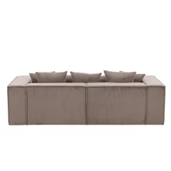 Gillholmen 3 personers Sofa - Brun Fløjl