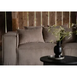 Gillholmen 3 personers Sofa - Brun Fløjl