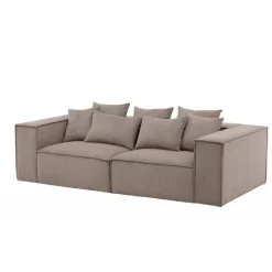Gillholmen 3 personers Sofa - Brun Fløjl