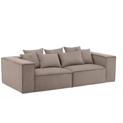 Gillholmen 3 personers Sofa - Brun Fløjl