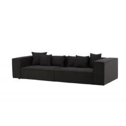 Gillholmen 3 personers Sofa - Sort og Mørkegrå