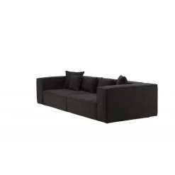 Gillholmen 3 personers Sofa - Sort og Mørkegrå