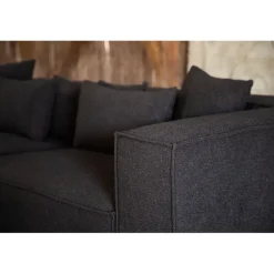 Gillholmen 3 personers Sofa - Sort og Mørkegrå