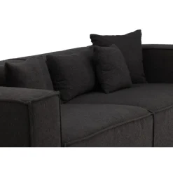 Gillholmen 3 personers Sofa - Sort og Mørkegrå