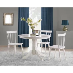 GLOSTER Rundt Spisebord Ø106cm - Hvid